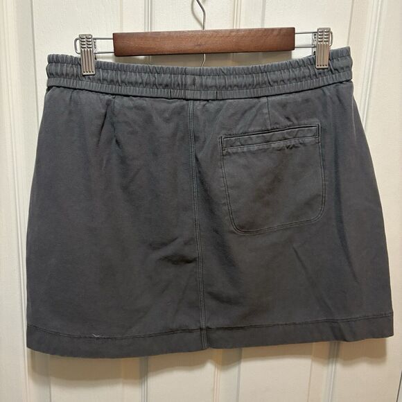 Athleta Womens Farallon  Gray Mini Skirt Zipper Pockets Size 8 - Picture 5 of 7